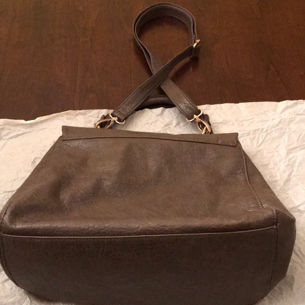 Brown Faux Fur Crossbody Bag - Picture 3 of 5